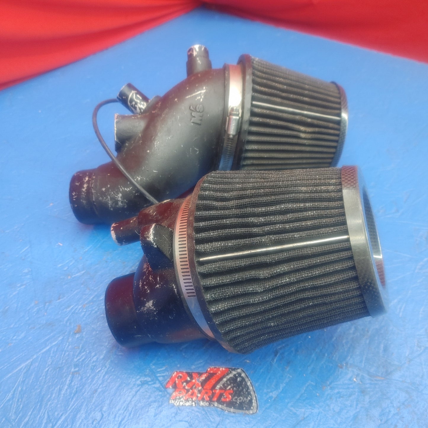 LHD, RHD M'S Intake Kit With Carbon Fiber K&N Filters   RX7 RX-7 FD FD3S 13B-REW 92 - 02 FD FD3S 13B-REW SH6B10/1