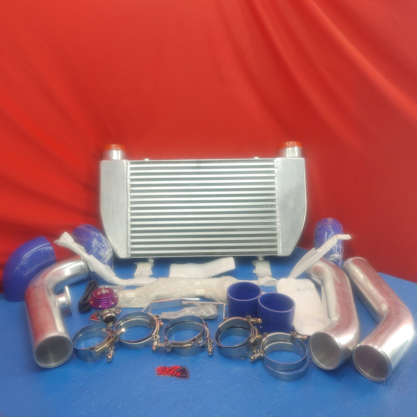 LHD, RHD Cx Racing Front Mount Intercooler Kit With Bov KIT FD IC8 IC0008 BOV009 RX7 RX-7 FD FD3S 13B-REW 92 - 02 FD FD3S 13B-REW S4B0/506