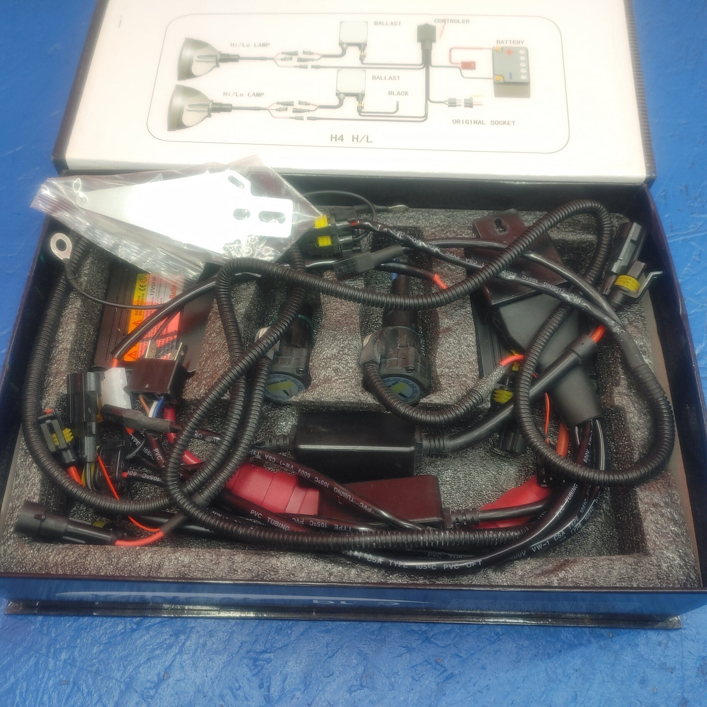 LHD, RHD Hid Headlight Kit H4-3 12000K    SH6B17/17