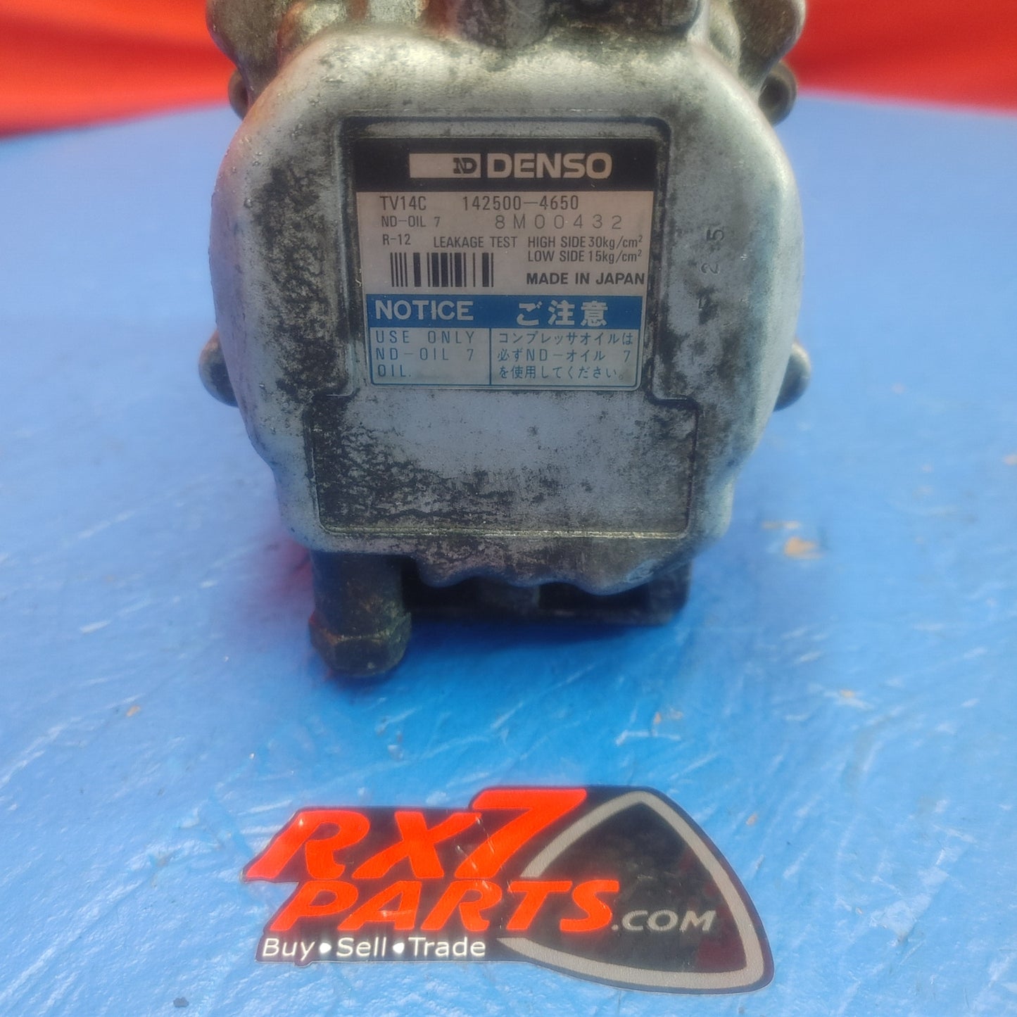 LHD, RHD Denso Air Condition Ac Compressor 1425004650 RX7 RX-7 FD FD3S 13B-REW 92 - 02 FD FD3S 13B-REW SH7B2/1
