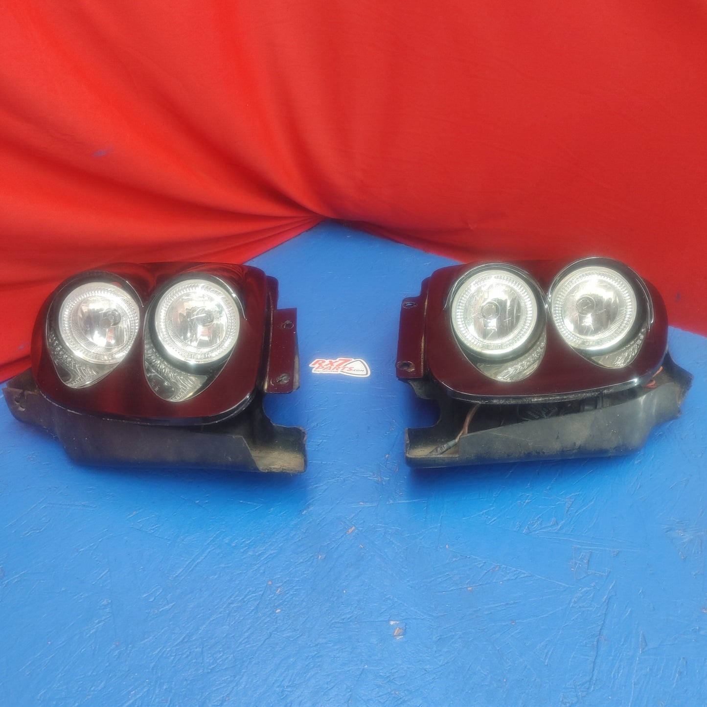 LHD, RHD Re Style Frogeye Frog Eye Headlights Set Pair  RX7 RX-7 FD FD3S 13B-REW 92 - 02 FD FD3S 13B-REW S4B0/509