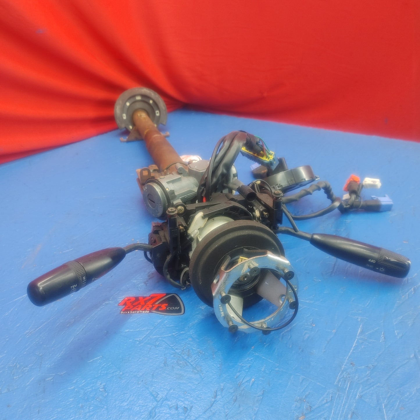 LHD, RHD Steering Column With Ignition, Wiper And Indicator Switch Stalk And Clock Spring   RX7 RX-7 FD FD3S LHD 93 - 95 FD FD3S 13B-REW S4B0/516