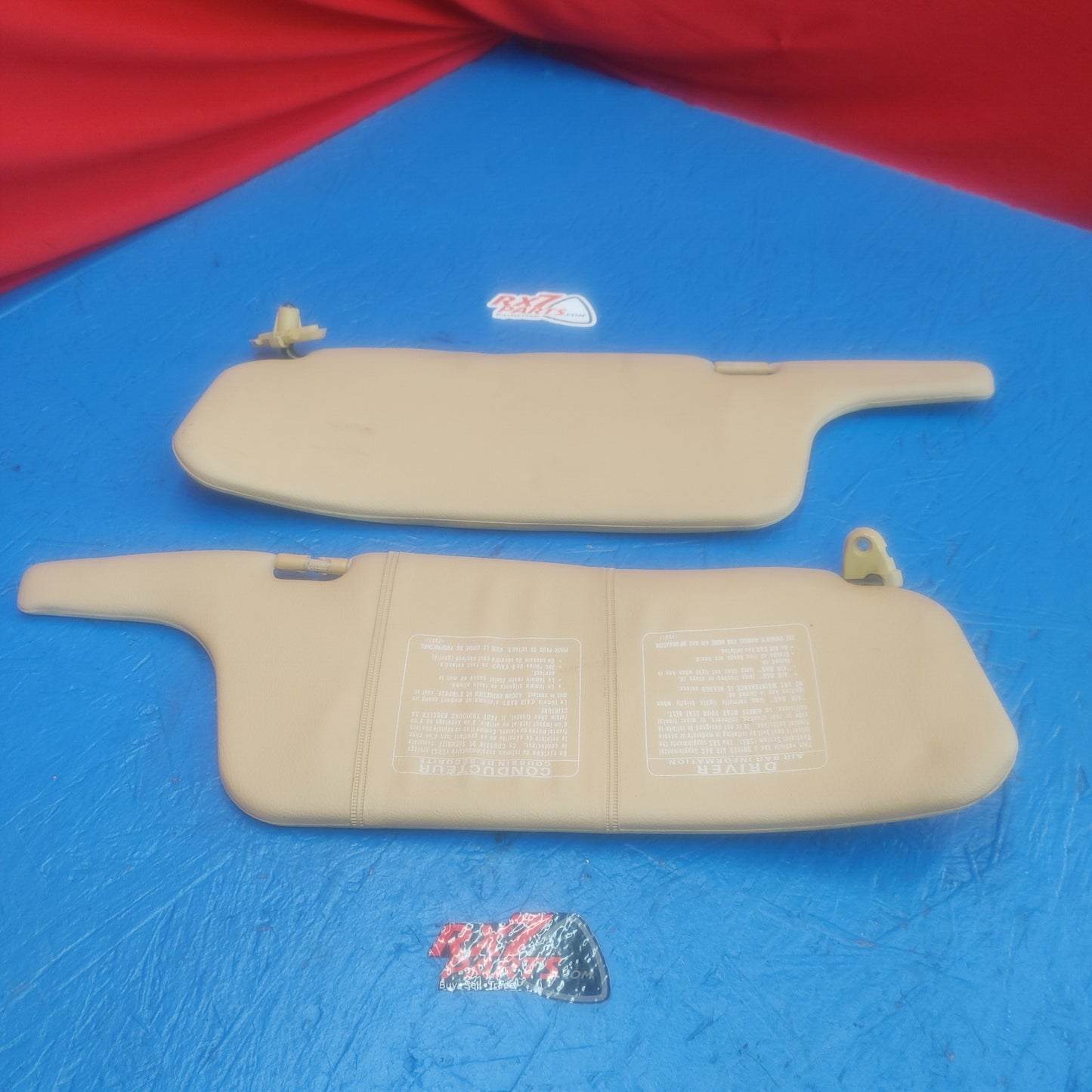 LHD, RHD Sun Visor Sunvisor Tan Pair  RX7 RX-7 FD FD3S 13B-REW 92 - 02 FD FD3S 13B-REW SH7B4/9