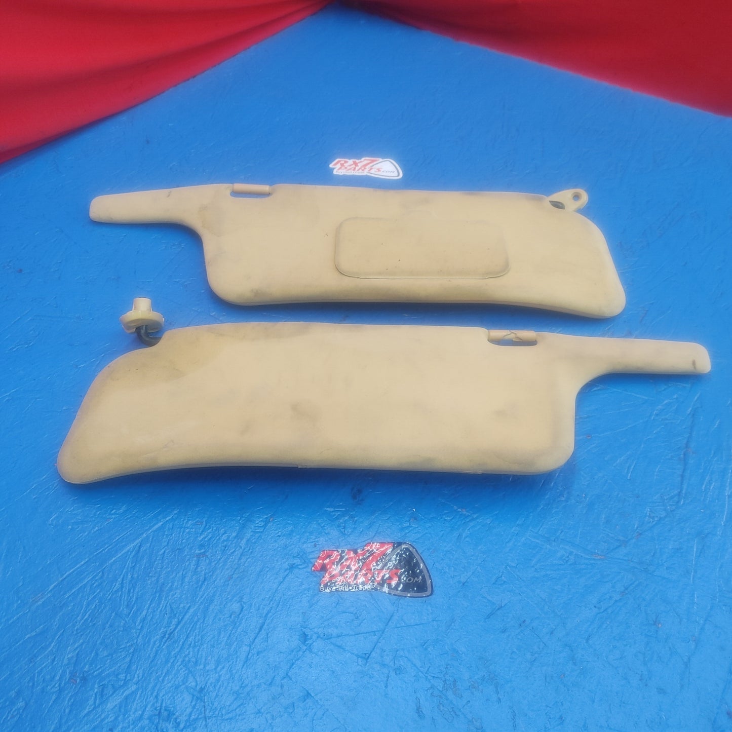 LHD, RHD Sun Visor Sunvisor Tan Pair  RX7 RX-7 FD FD3S 13B-REW 92 - 02 FD FD3S 13B-REW SH7B4/9