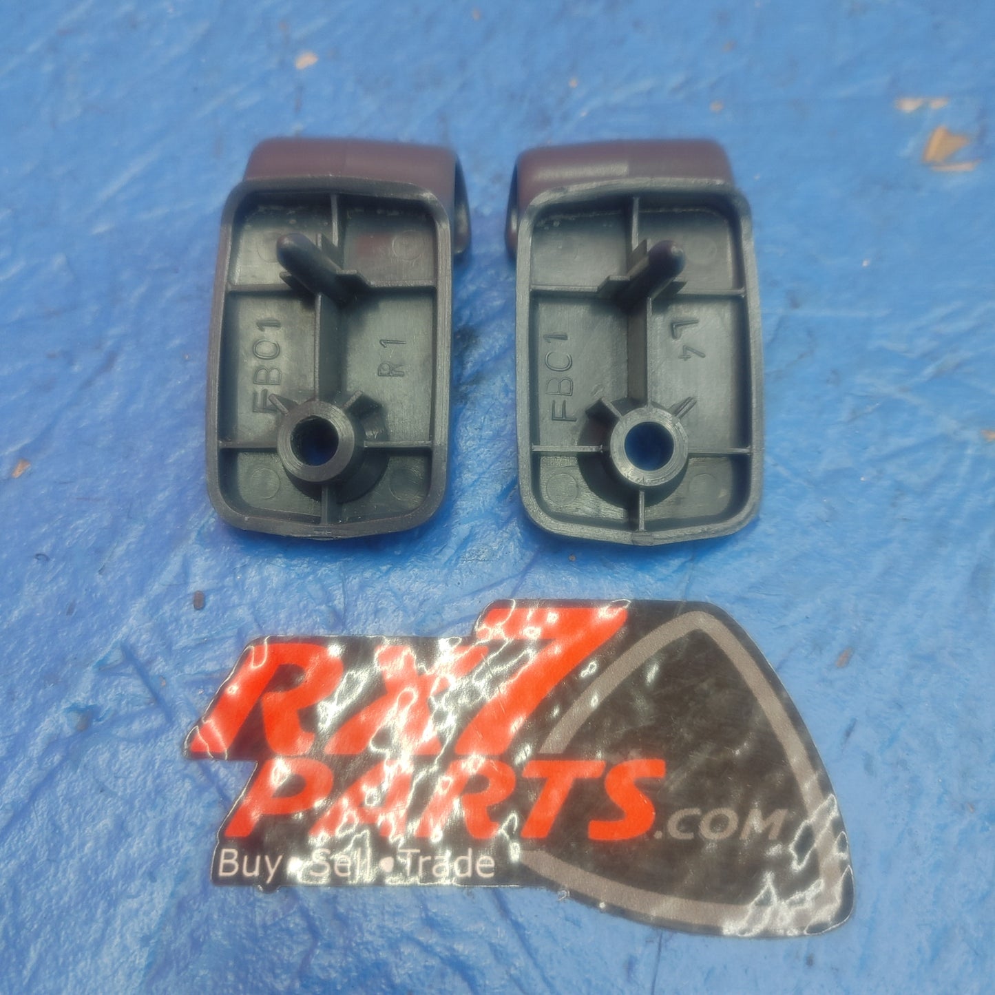 LHD, RHD Blue Sun Visor Clips Pair   RX7 RX-7 FD FD3S 13B-REW 92 - 02 FD FD3S 13B-REW SH7B4/10