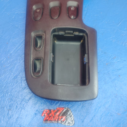 RHD Textured Plastic Center Console Cover Blanks Fog Switch Defrost Switch F110 90 471 RX7 RX-7 FD FD3S RHD JDM 92 - 02 FD FD3S 13B-REW SH7B6/1