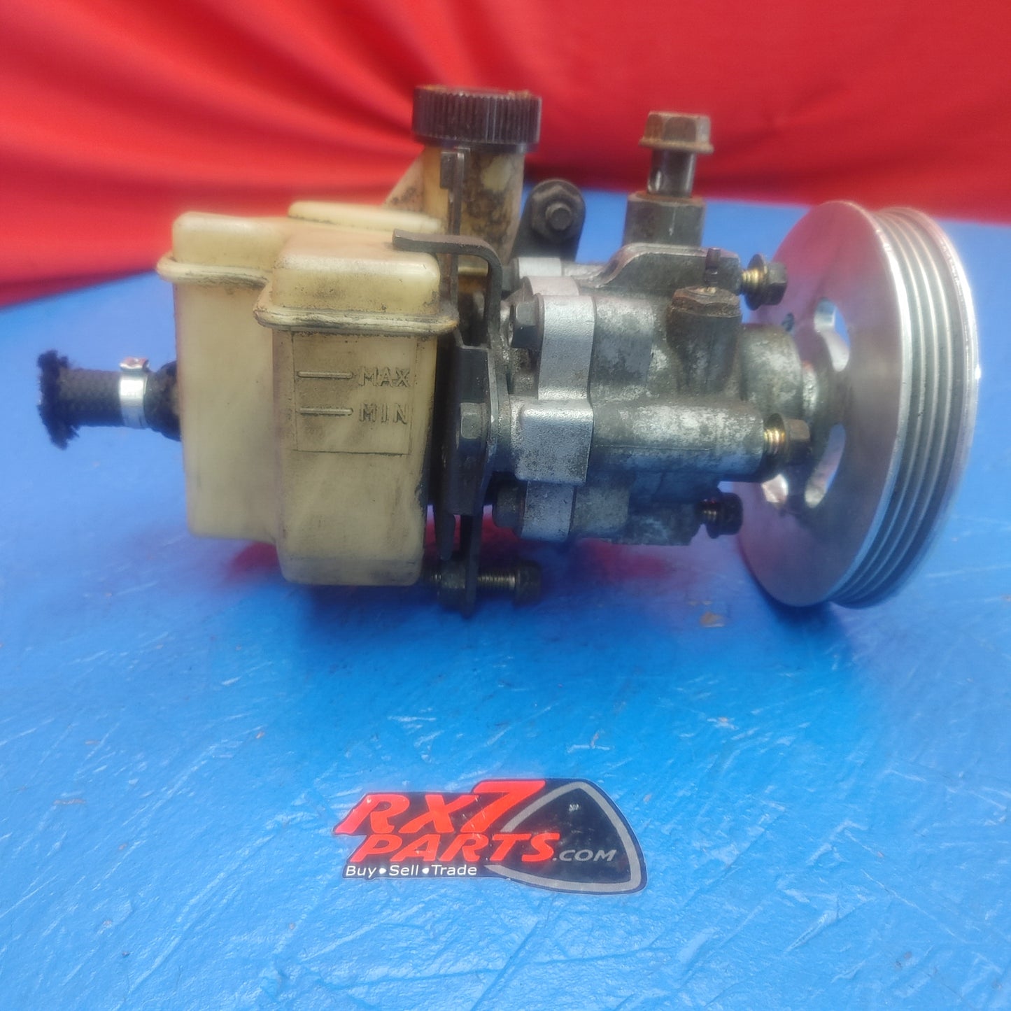 LHD, RHD Power Steering Pump With Reservoir And Aluminum Pulley    RX7 RX-7 FD FD3S 13B-REW 92 - 02 FD FD3S 13B-REW SH7B8/14