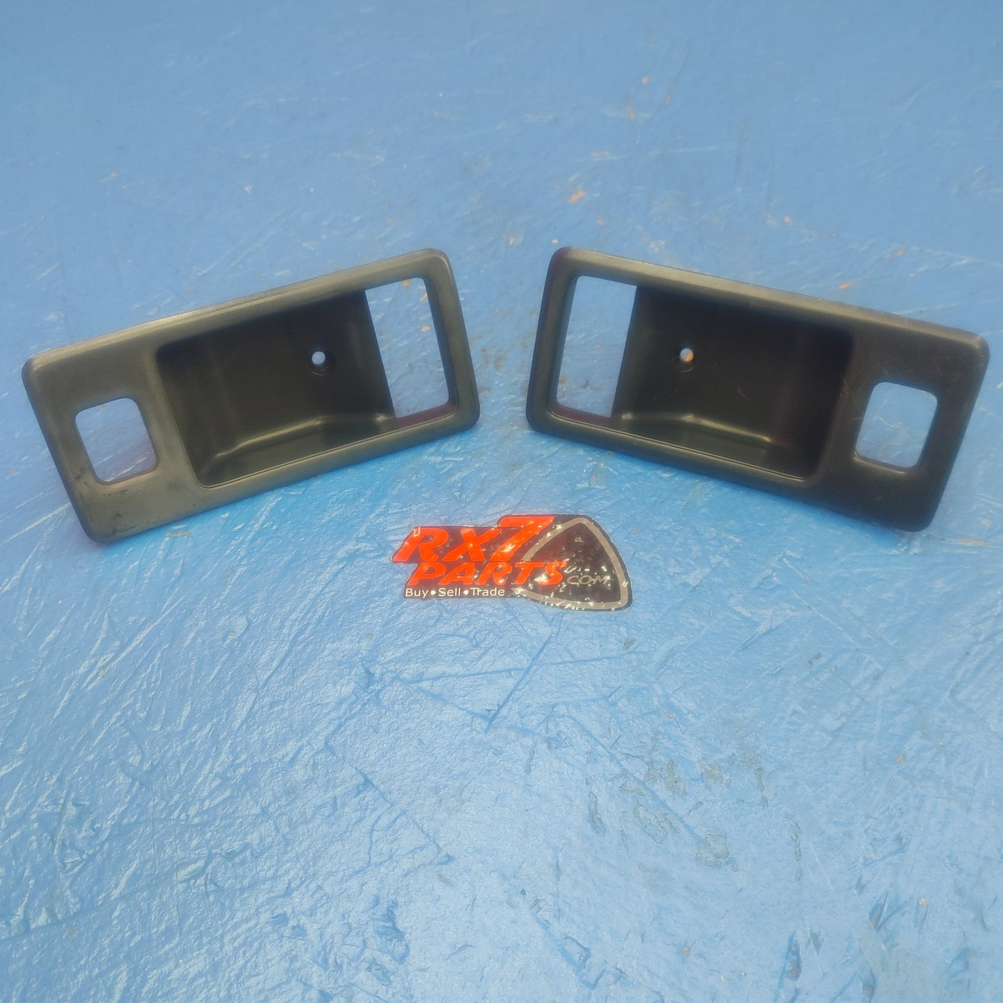 LHD, RHD Inner Door Handle Trims Pair Set Black  RX7 RX-7 FC FC3S 86 - 91 FC FC3S 13B SH7B16/11