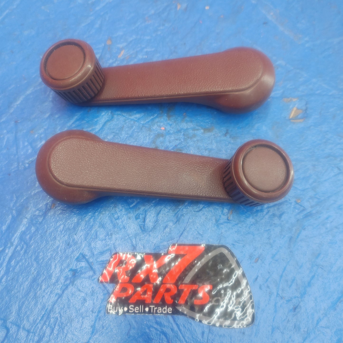 LHD, RHD Maroon Window Crank Handle Pair Set  RX7 RX-7 FC FC3S 86 - 91 FC FC3S 13B SH7B16/33