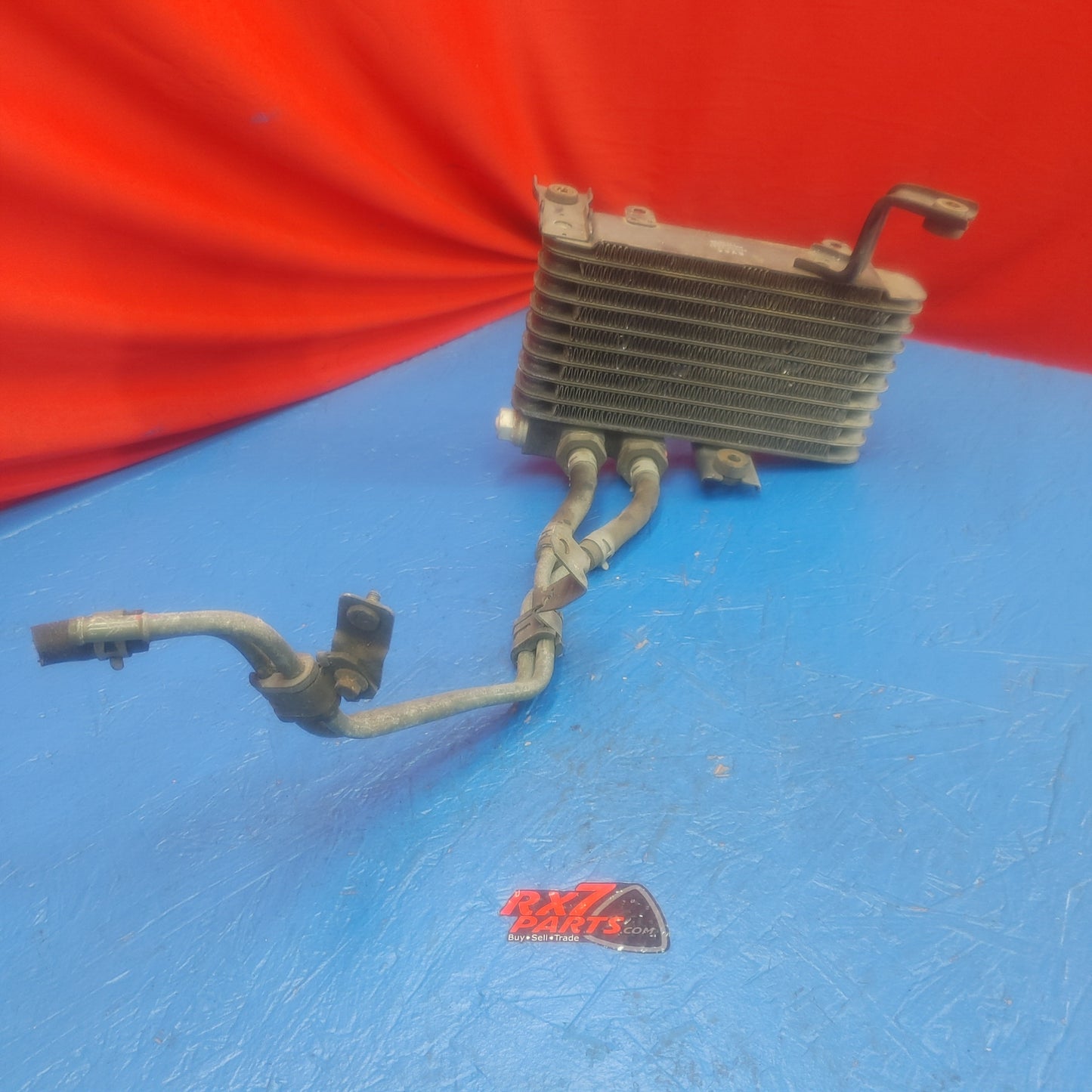 LHD, RHD Right Side Transmission Oil Cooler With Lines  RX7 RX-7 FD FD3S 13B-REW 92 - 02 FD FD3S 13B-REW S15B27/8