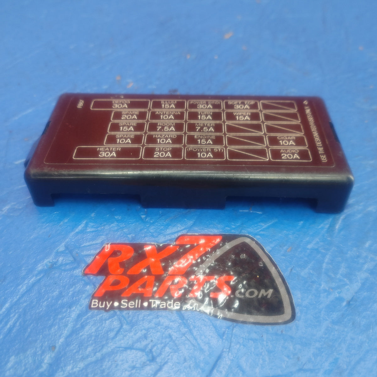 LHD, RHD Interior Fuse Box Cover Cap Panel FB67 RX7 RX-7 FC FC3S 86 - 91 FC FC3S 13B S5B44/24