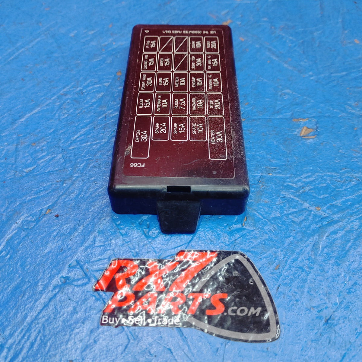 USED LHD, RHD Interior Fuse Box Cover Cap Panel  RX7 FC S15B39/35