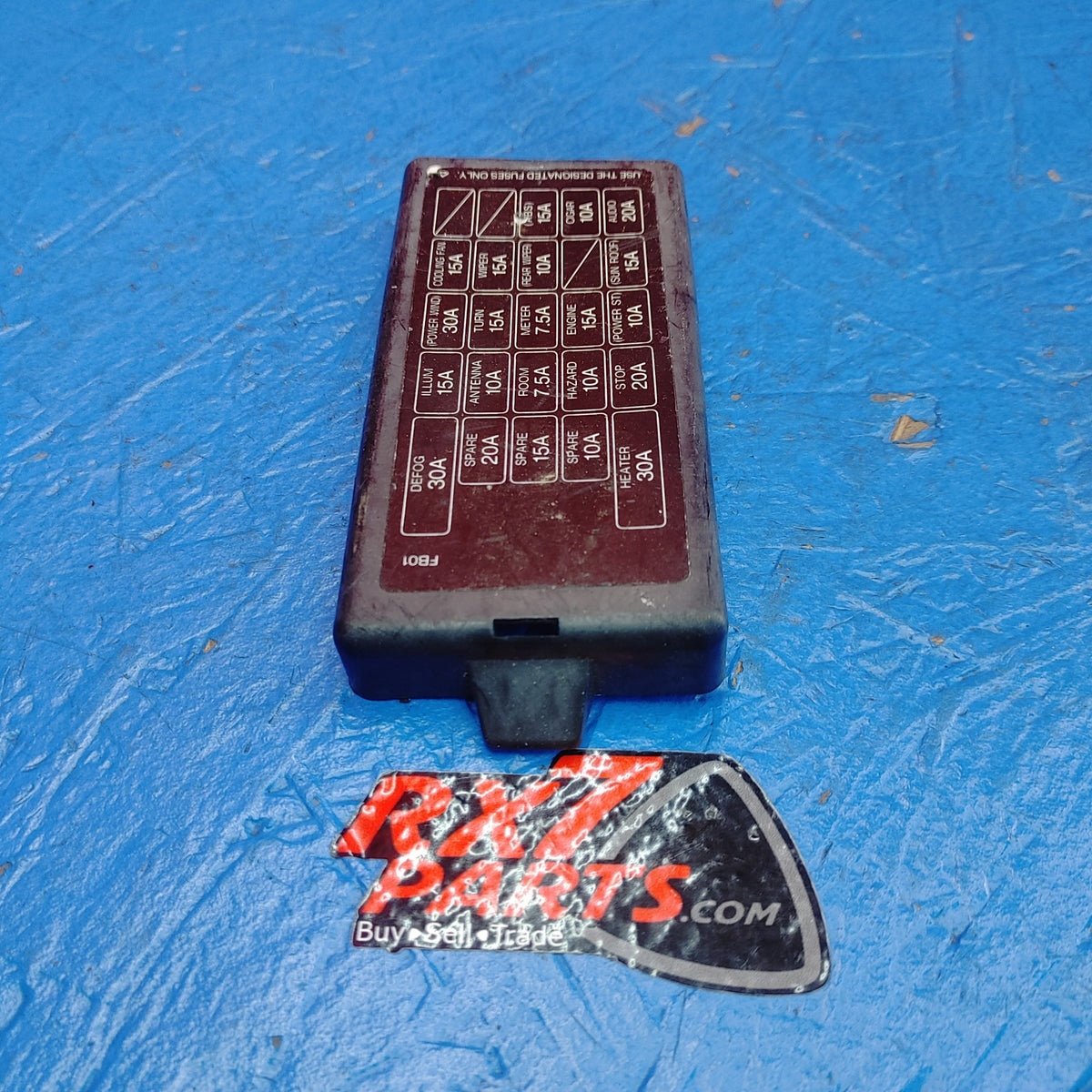 USED LHD, RHD Interior Fuse Box Cover Cap Panel  RX7 FC S15B39/36