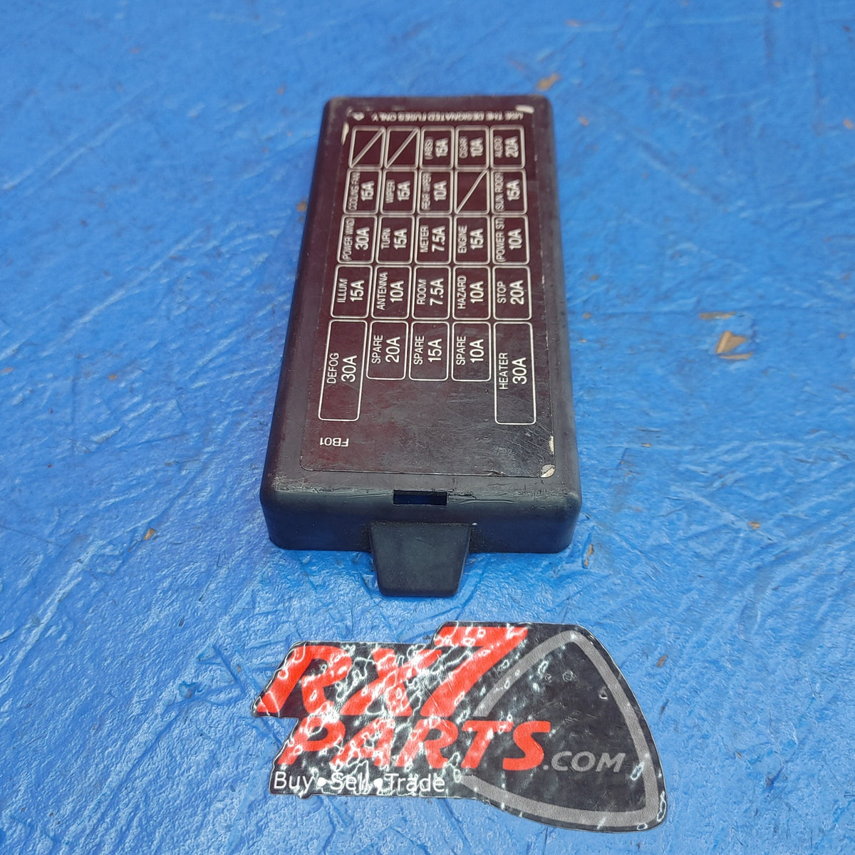 USED LHD, RHD Interior Fuse Box Cover Cap Panel  RX7 FC S15B39/37