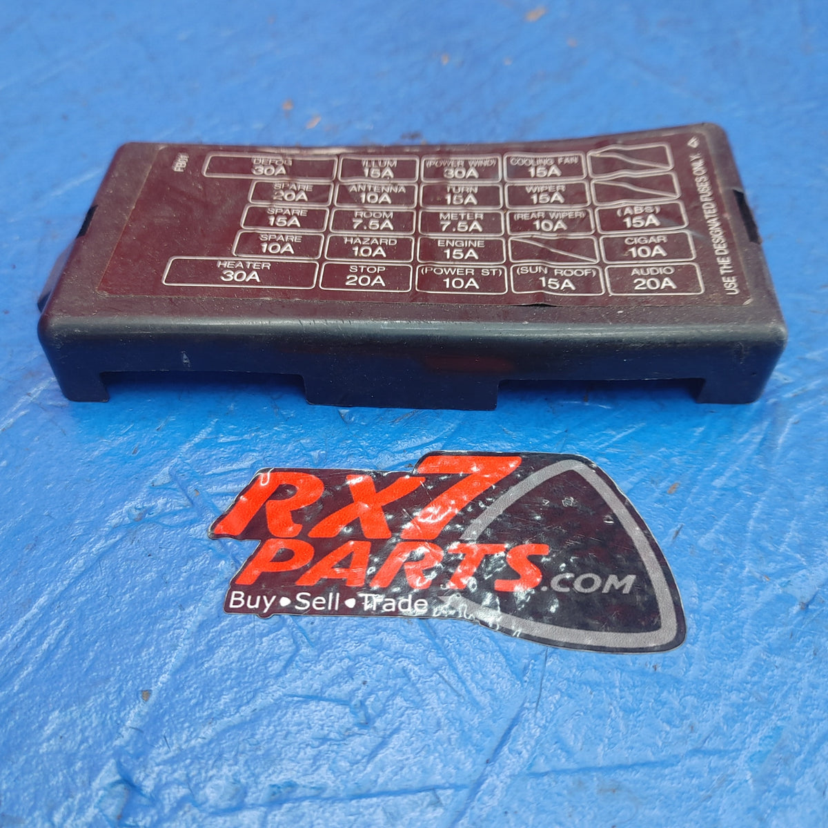 USED LHD, RHD Interior Fuse Box Cover Cap Panel  RX7 FC S15B39/39