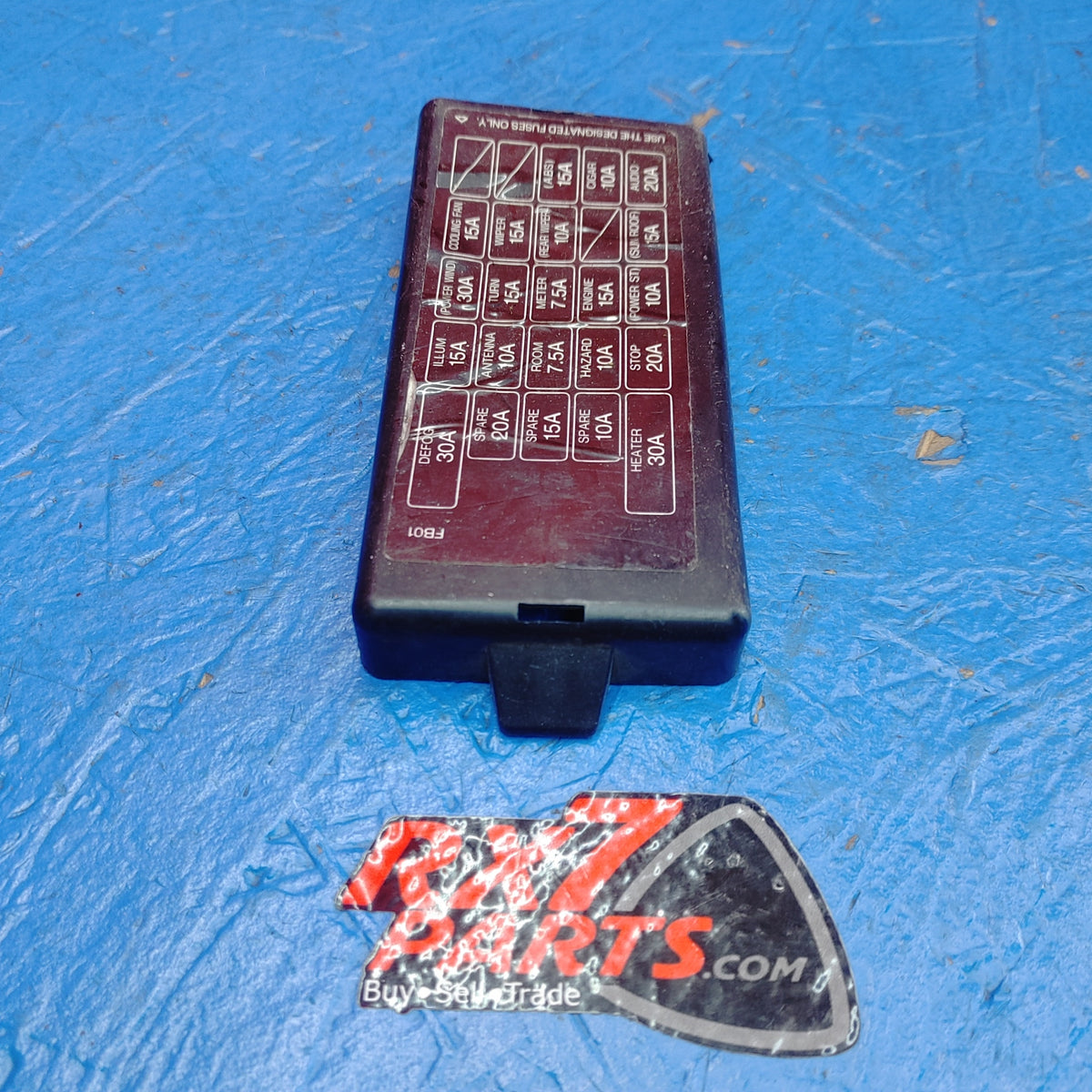 USED LHD, RHD Interior Fuse Box Cover Cap Panel  RX7 FC S15B39/39
