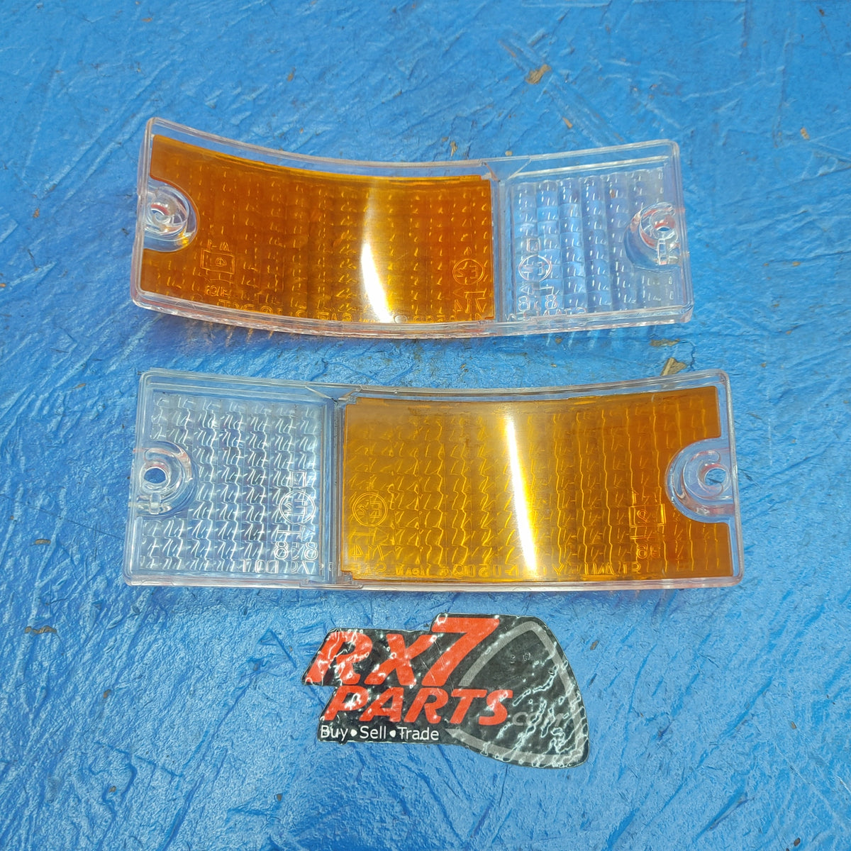 USED LHD, RHD Front Corner Marker Turn Signal Lamp Lens Pair Set 041 0509 L 041 0509 R RX7 FB ONLY S15B39/42