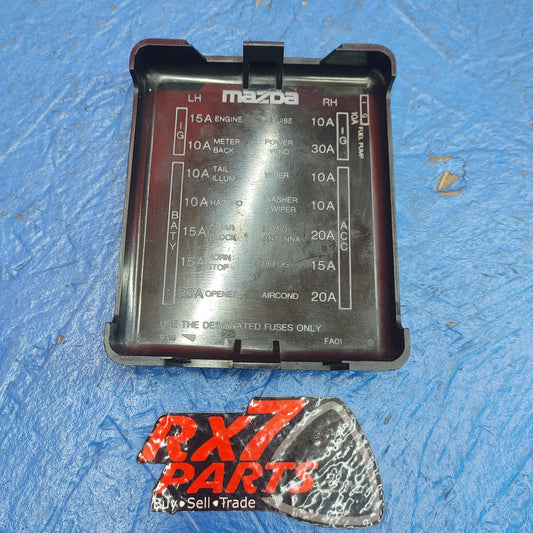 USED LHD, RHD Interior Fuse Box Cover Panel FA01 RX7 FB ONLY S15B41/24