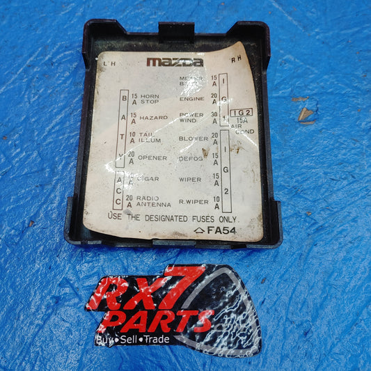 USED LHD, RHD Interior Fuse Box Cover Panel FA54 RX7 SA ONLY S15B41/25