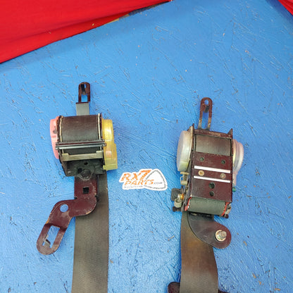 LHD Front Seatbelt Pair - Black FD01 RX7 FD FD3S 93 - 95 Mazda S10B25/5