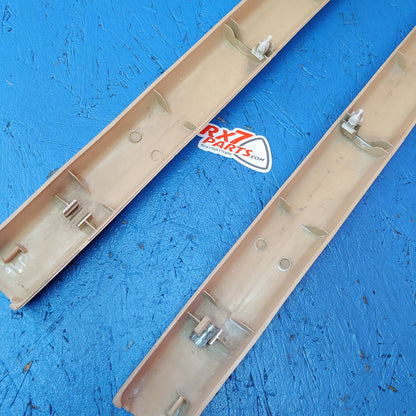 LHD, RHD Tan Door Sill Scuff Plate Pair R FD01-68-711 L FD01-68-721 RX7 FD FD3S 93 - 02 Mazda S11B12/13