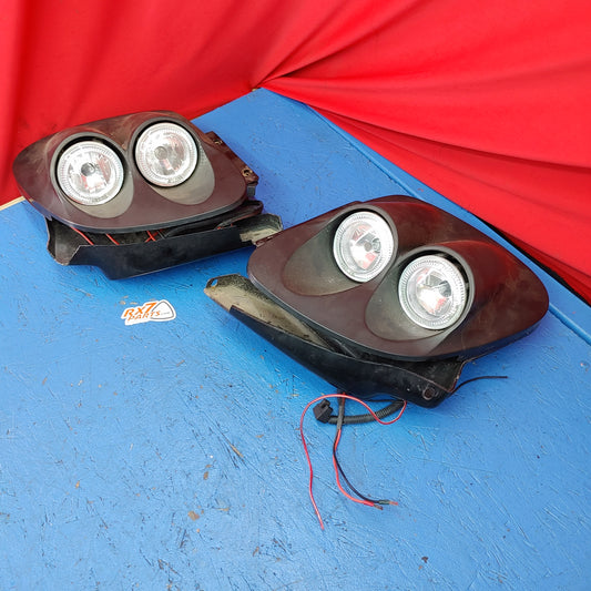 LHD, RHD RE Style Frogeye Frog Eye Headlights Set Pair  RX7 FD FD3S 93 - 02 Mazda S11B24/2