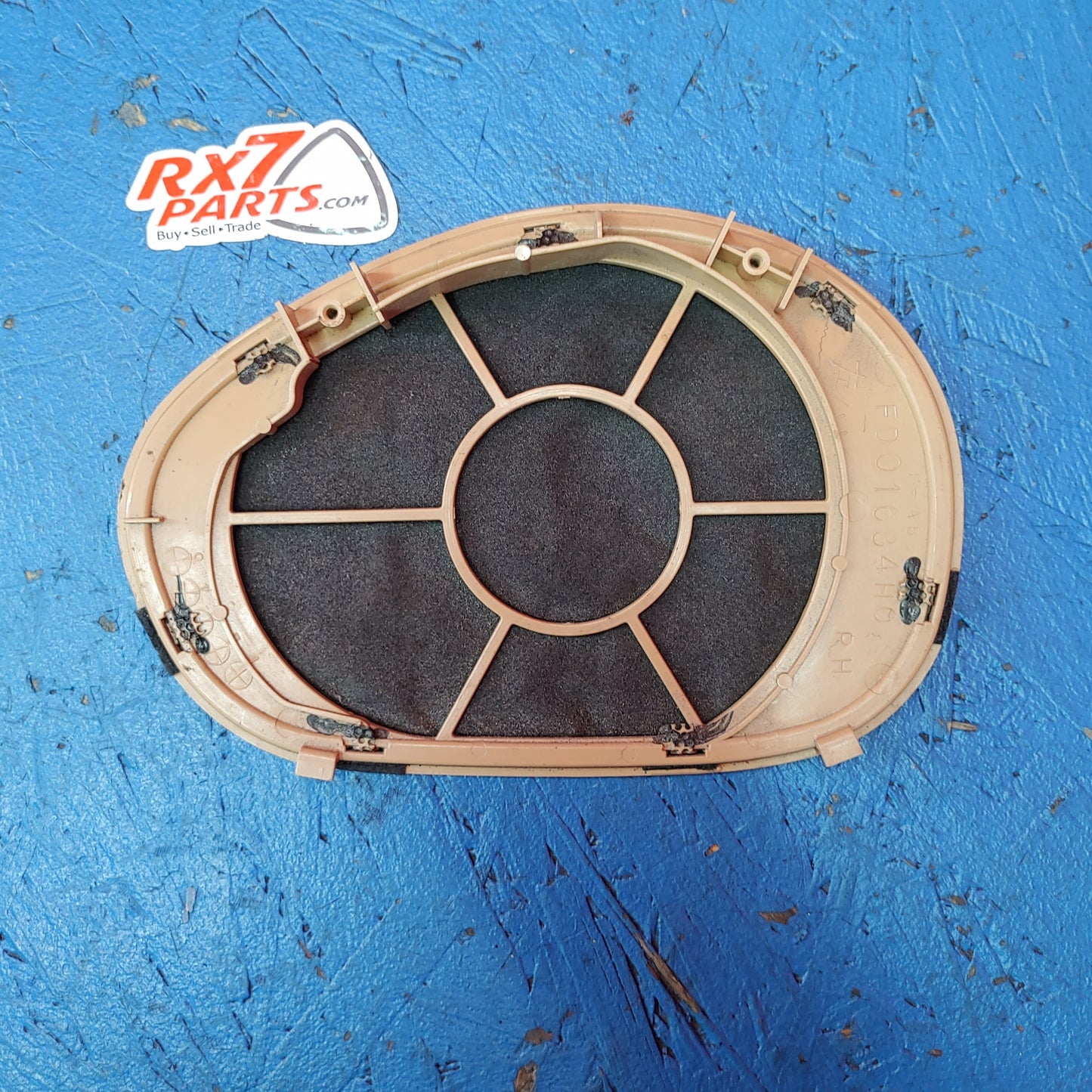 LHD, RHD Right Rear Plastic Speaker Grill Cover - Tan  FD01-68-4H0 RX7 FD FD3S 93 - 02 Mazda S11B25/12