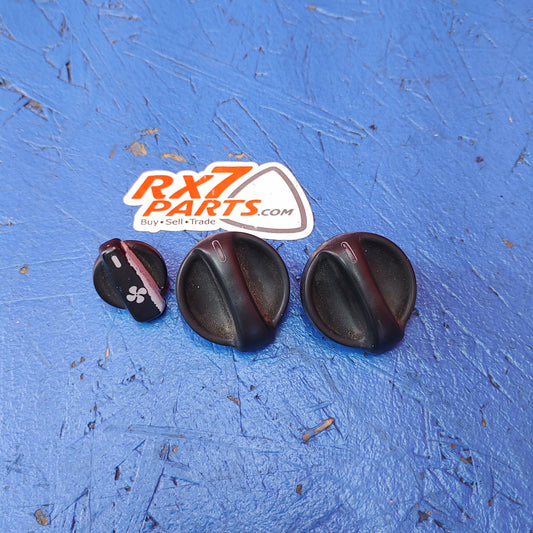 LHD, RHD Air Condition HVAC Control Knob Set Climate Fan Speed Blend Door  RX7 FD FD3S 93 - 02 Mazda S11B26/9