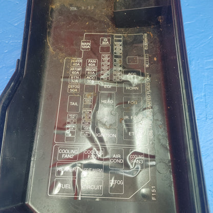 LHD, RHD Mazda Rx8 Fuse Box Cover Lid  S11B32/13     MB502100B - RX7Parts