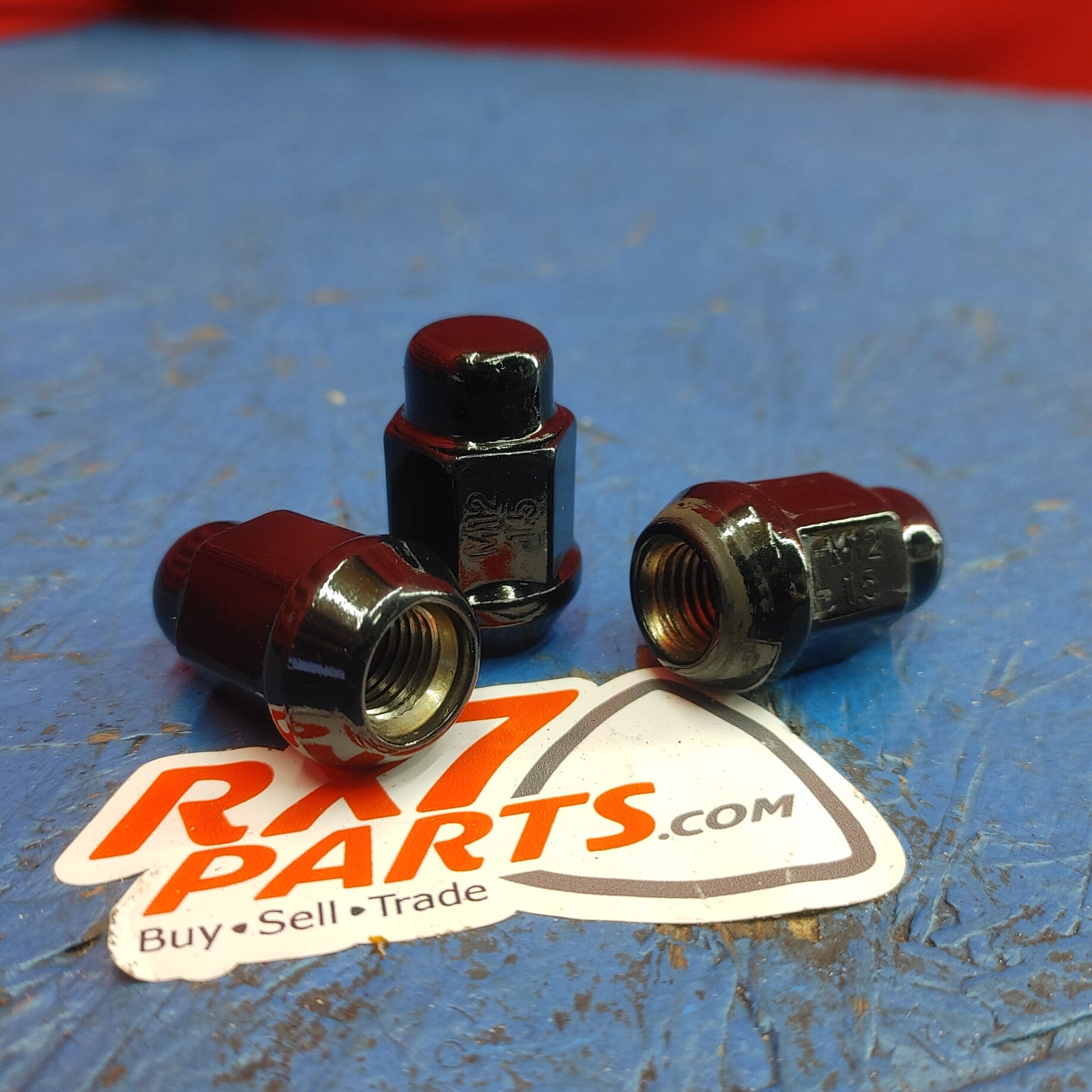 White Knight Black Chrome M12X1.50 Bulge Acorn Lug Nut 20 Pack (Missing 1)) 1707SBK-20AM     S12B19/15