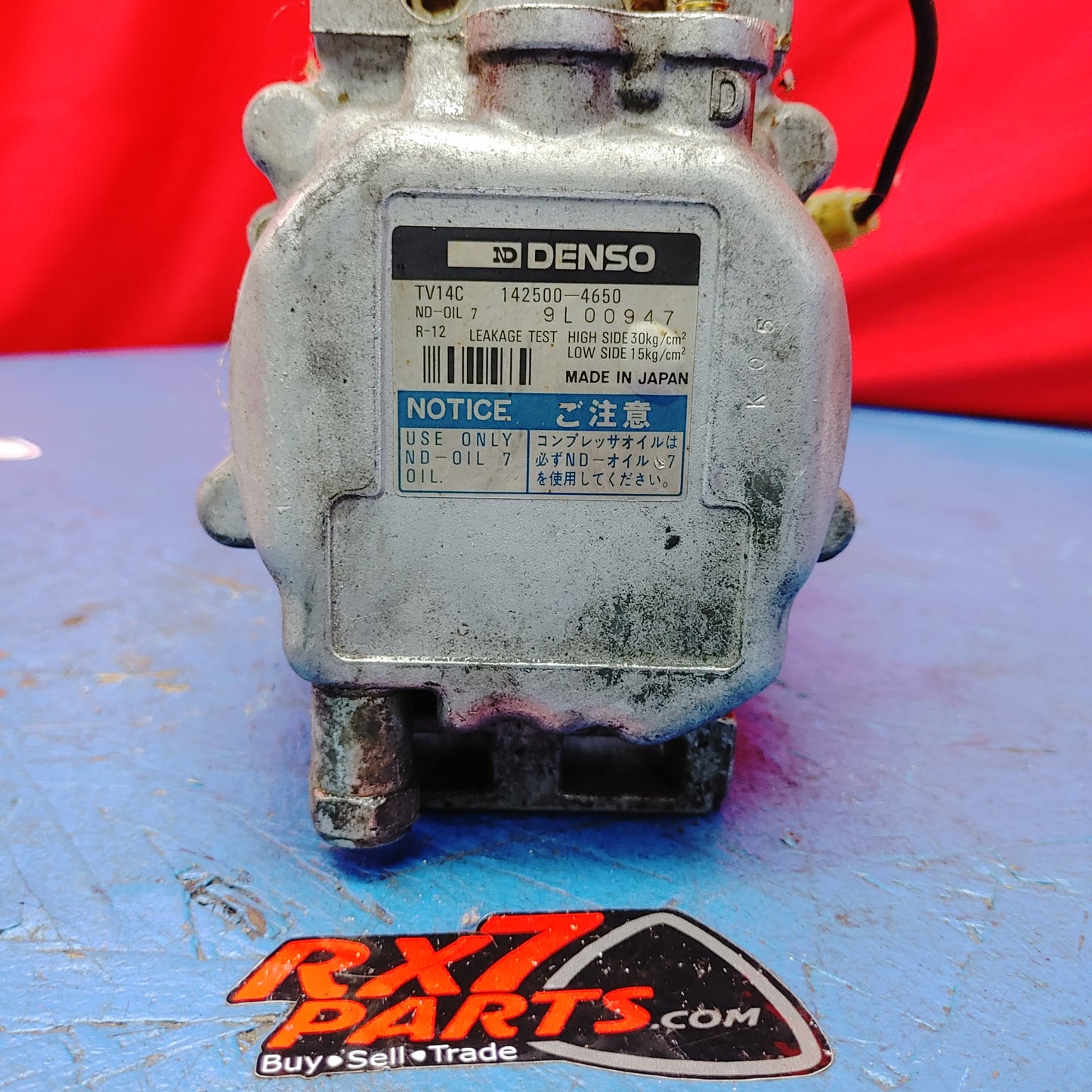 Denso Air Condition Compressor 142500-4650 RX7 FD FD3S 93 - 02 Mazda S12B23/14