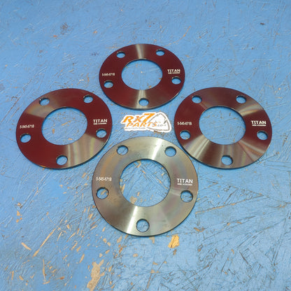 LHD, RHD Titan 5 Mm Wheel Spacers For Mazda Rx7, Rx8, Miata, 5X114.3/ 67.1 Hub Centric      S12B9/11