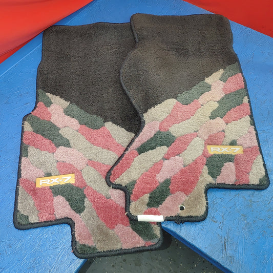 RHD Sakura Rhd Floor Mats (Pink, Purple)  RX7 FD FD3S 93 - 02 Mazda S13B14/2