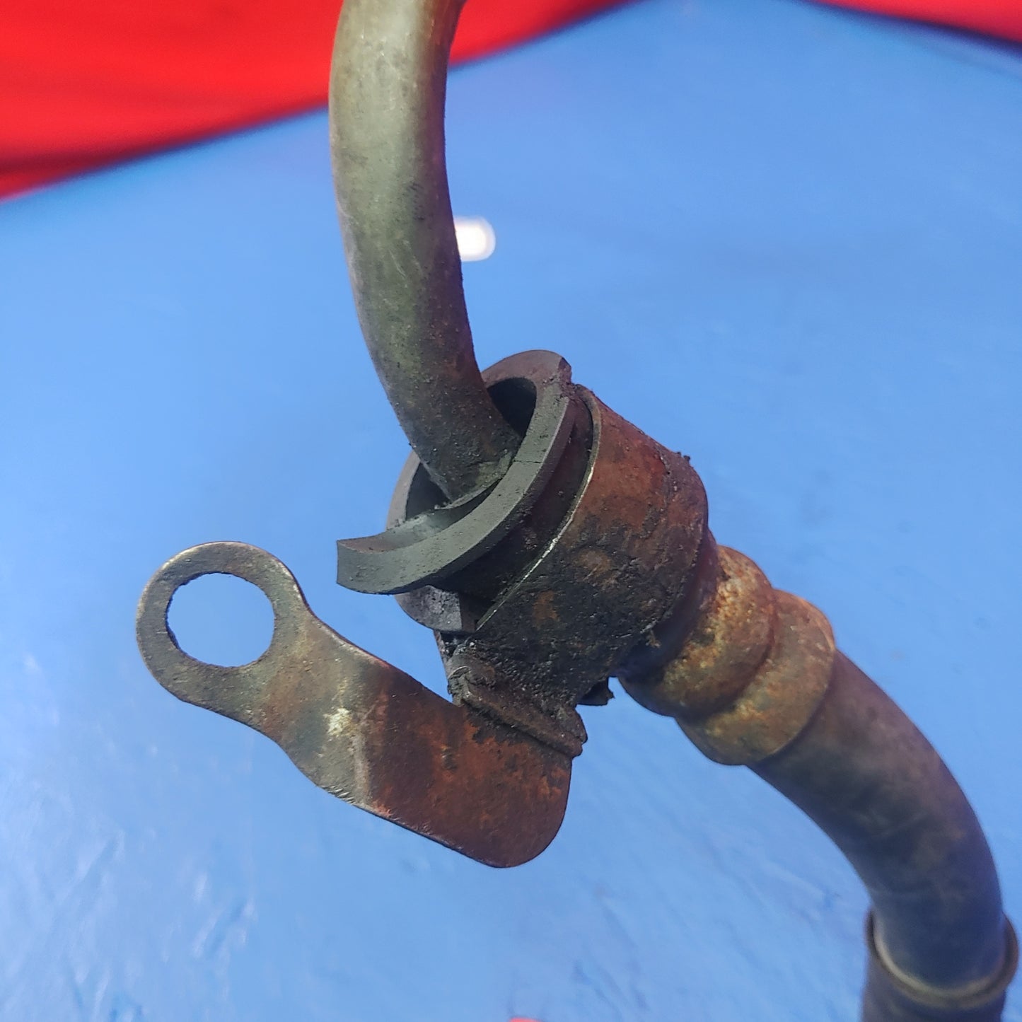 Main Oil Feed Line From Filter Housing To Cooler  RX7 FD FD3S 93 - 02 Mazda S13B27/6