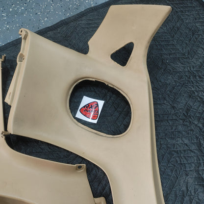 LHD, RHD Tan Pair Of Rear Quarter Plastics Rear Seat Bins FD0168530 RX7 FD FD3S 93 - 02 Mazda S4B0/220