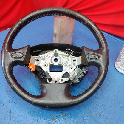 LHD, RHD Oem Steering Wheel Rough Shape With Cruise Control Button  RX7 FD FD3S 93 - 02 Mazda S4B0/252