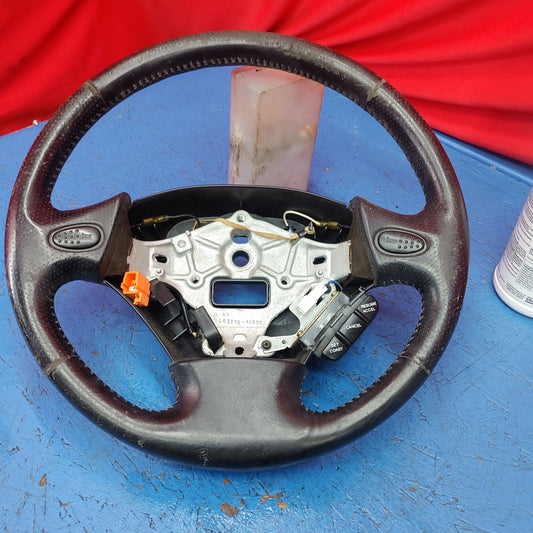 LHD, RHD Oem Steering Wheel Rough Shape With Cruise Control Button  RX7 FD FD3S 93 - 02 Mazda S4B0/252