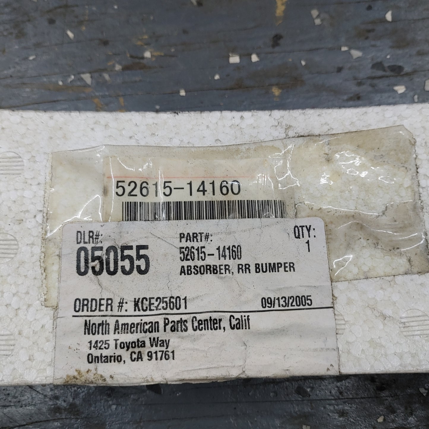 Toyota 52615-14160 Rear Bumper Energy Absorber S4B0/386 - RX7Parts