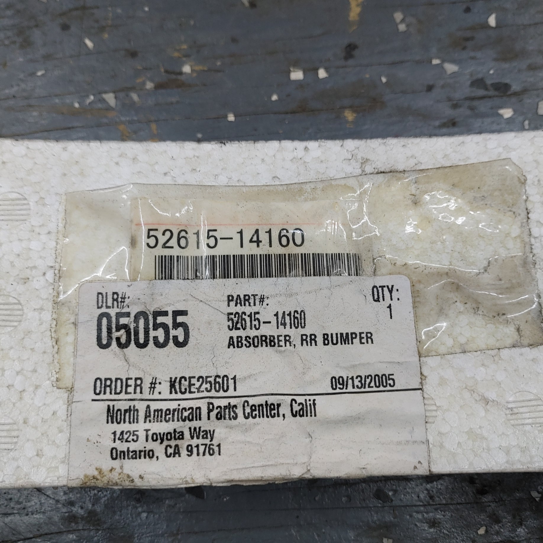 Toyota 52615-14160 Rear Bumper Energy Absorber S4B0/386 - RX7Parts