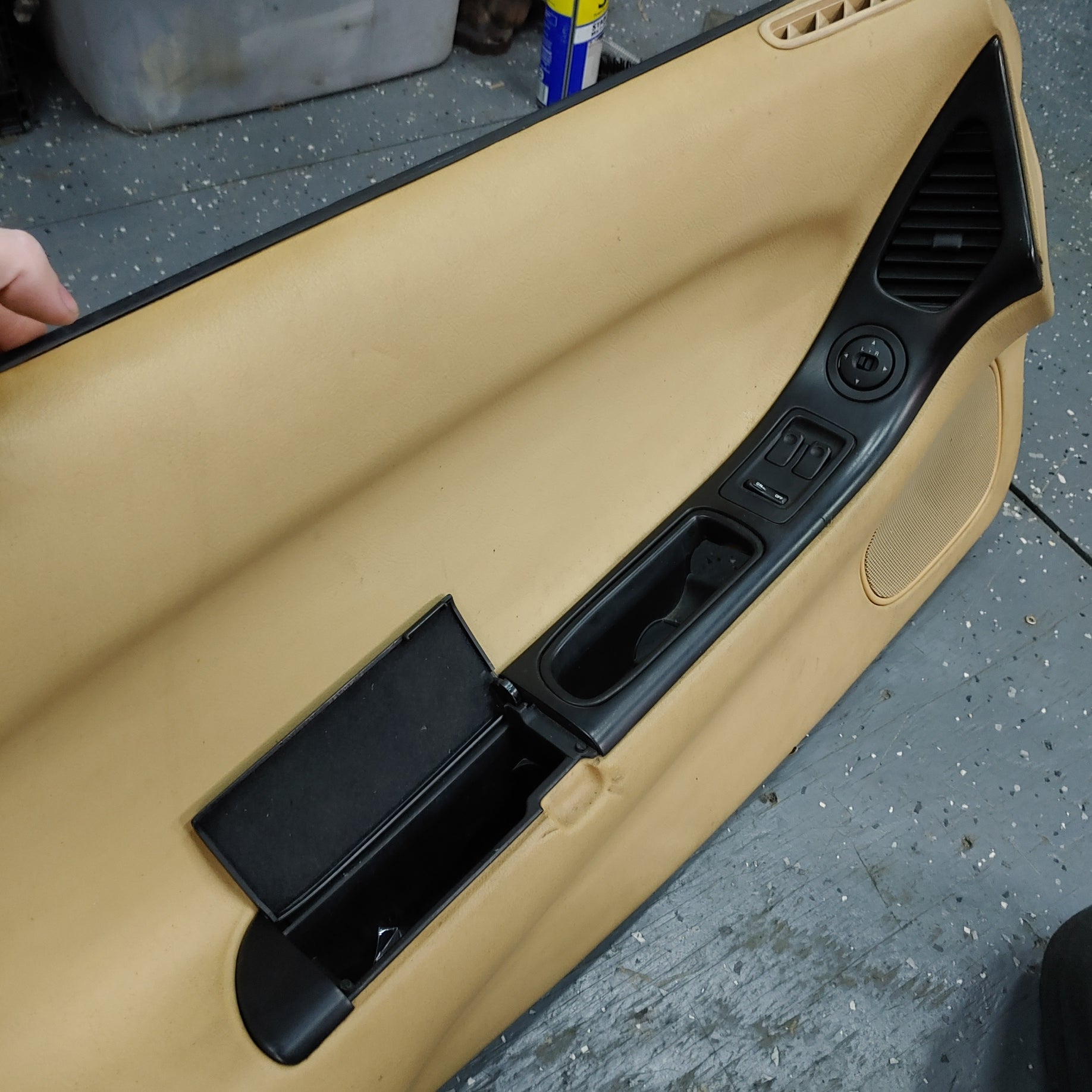 LHD Tan Left Side Driver Door Card Panel SH3B/390 RX7 FD FD3S 93 - 02 Mazda - RX7Parts
