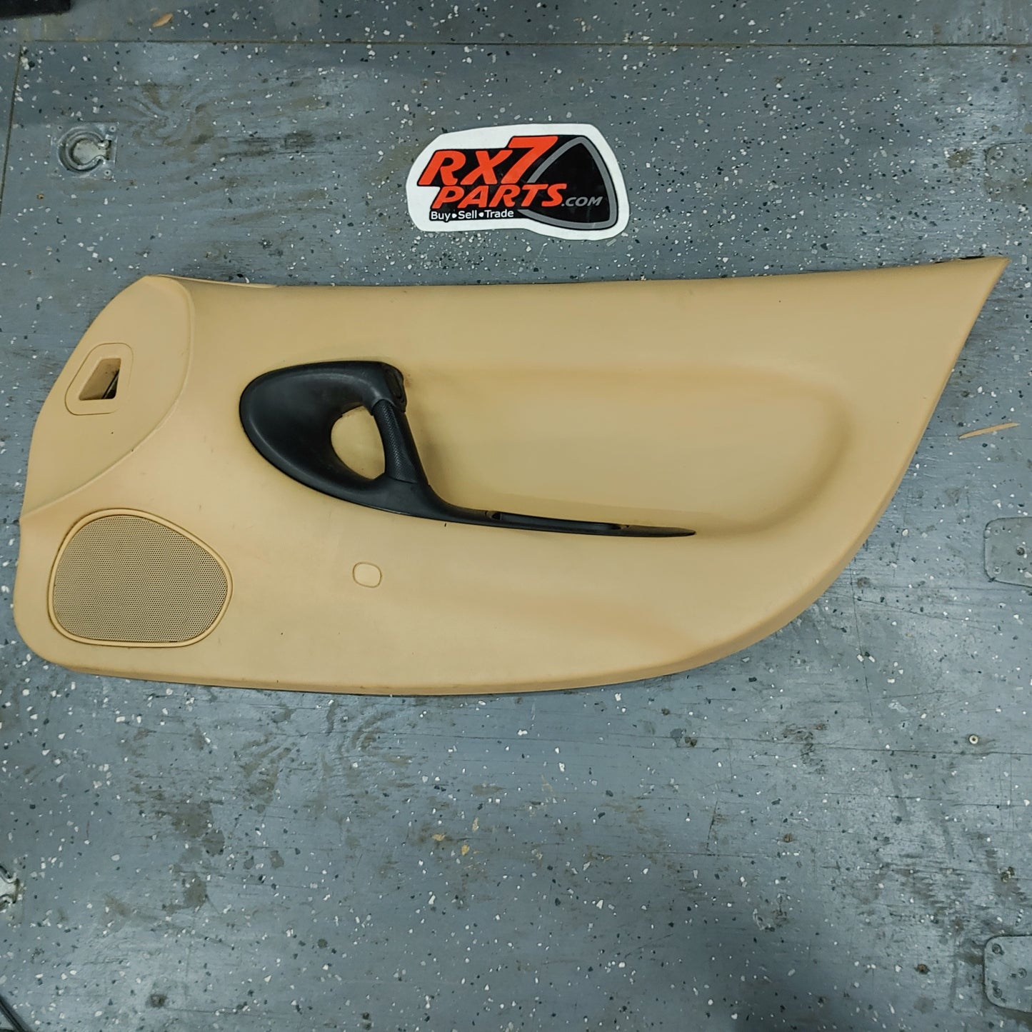 Tan Right Driver Side Door Card Panel With Speaker Grill And Ac Vent S4B0/391 RX7 FD FD3S 93 - 02 Mazda - RX7Parts