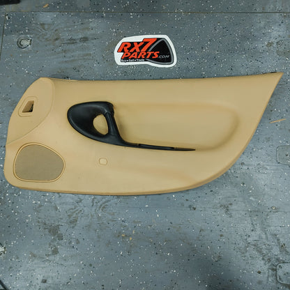 Tan Right Driver Side Door Card Panel With Speaker Grill And Ac Vent S4B0/391 RX7 FD FD3S 93 - 02 Mazda - RX7Parts