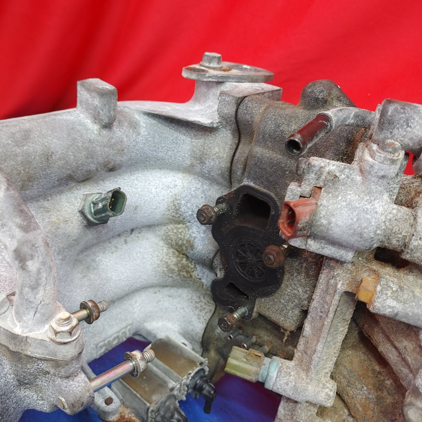 13B Rew Upper Lower Intake Manifold TPS And Throttle Body  RX7 FD FD3S 93 - 02 Mazda S4B0/469