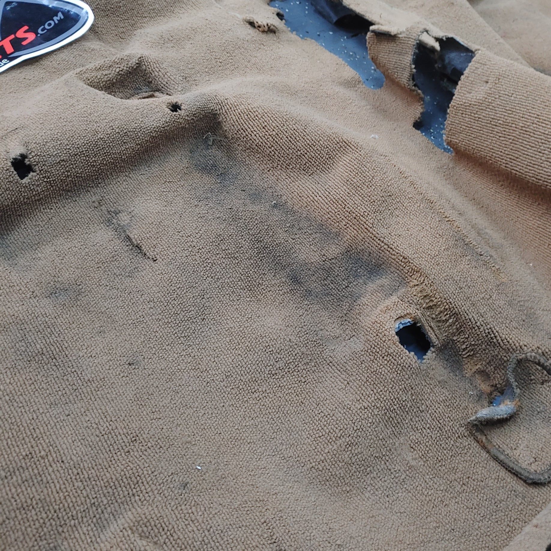 LHD Tan Front Interior Carpet NO PADDING RX7 FD FD3S 93 - 95 Mazda S4B0/470 - RX7Parts