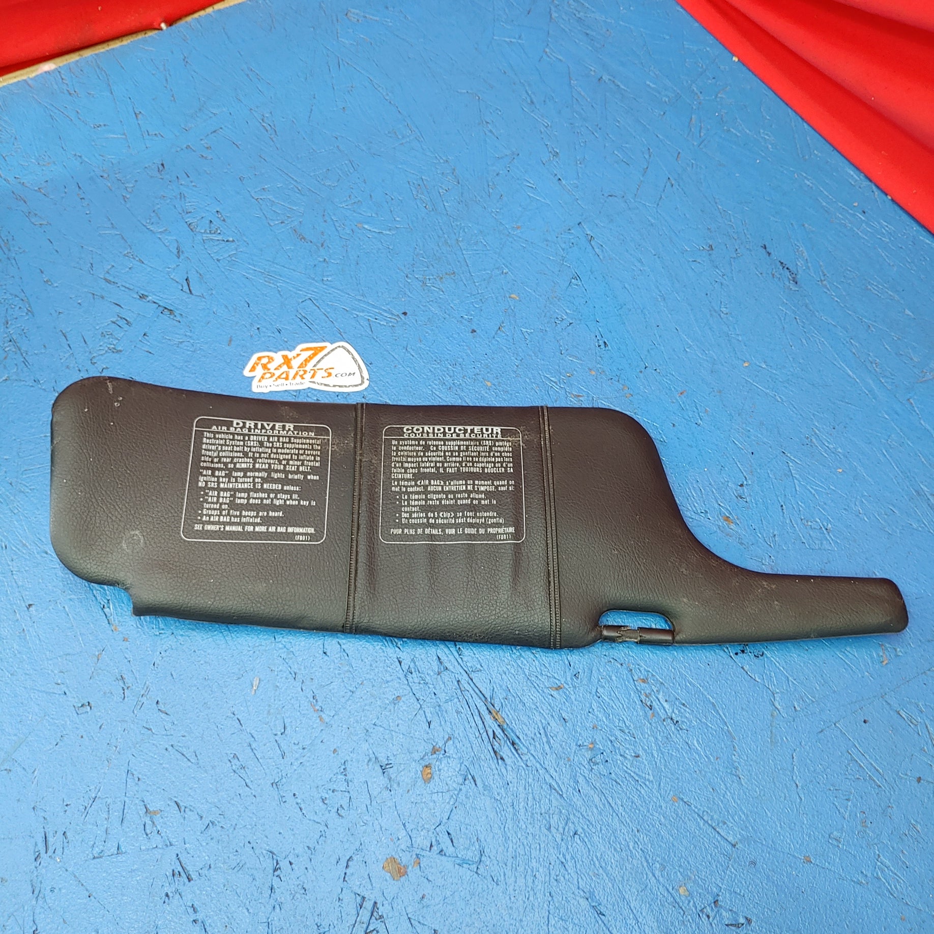 Left Sunvisor - Black S5B24/21 RX7 FD FD3S 93 - 02 Mazda - RX7Parts