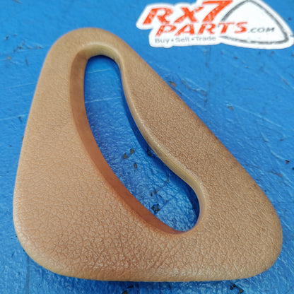 LHD, RHD Right Seatbelt Trim Plastic Cover Triangle (Tan)  RX7 FD FD3S 93 - 02 Mazda S5B28/19