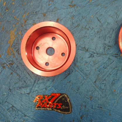 LHD, RHD Unbranded aluminum Pulley Kit 4 Piece REW  RX7 FD FD3S 93 - 02 Mazda S5B39/7