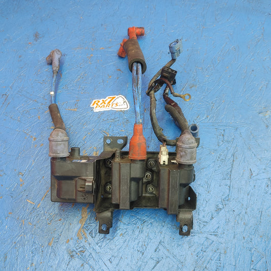LHD, RHD Ignition Coil Pack Set With Harness nNGK Spark Plug Wires  RX7 FD FD3S 93 - 02 Mazda S6B44/7
