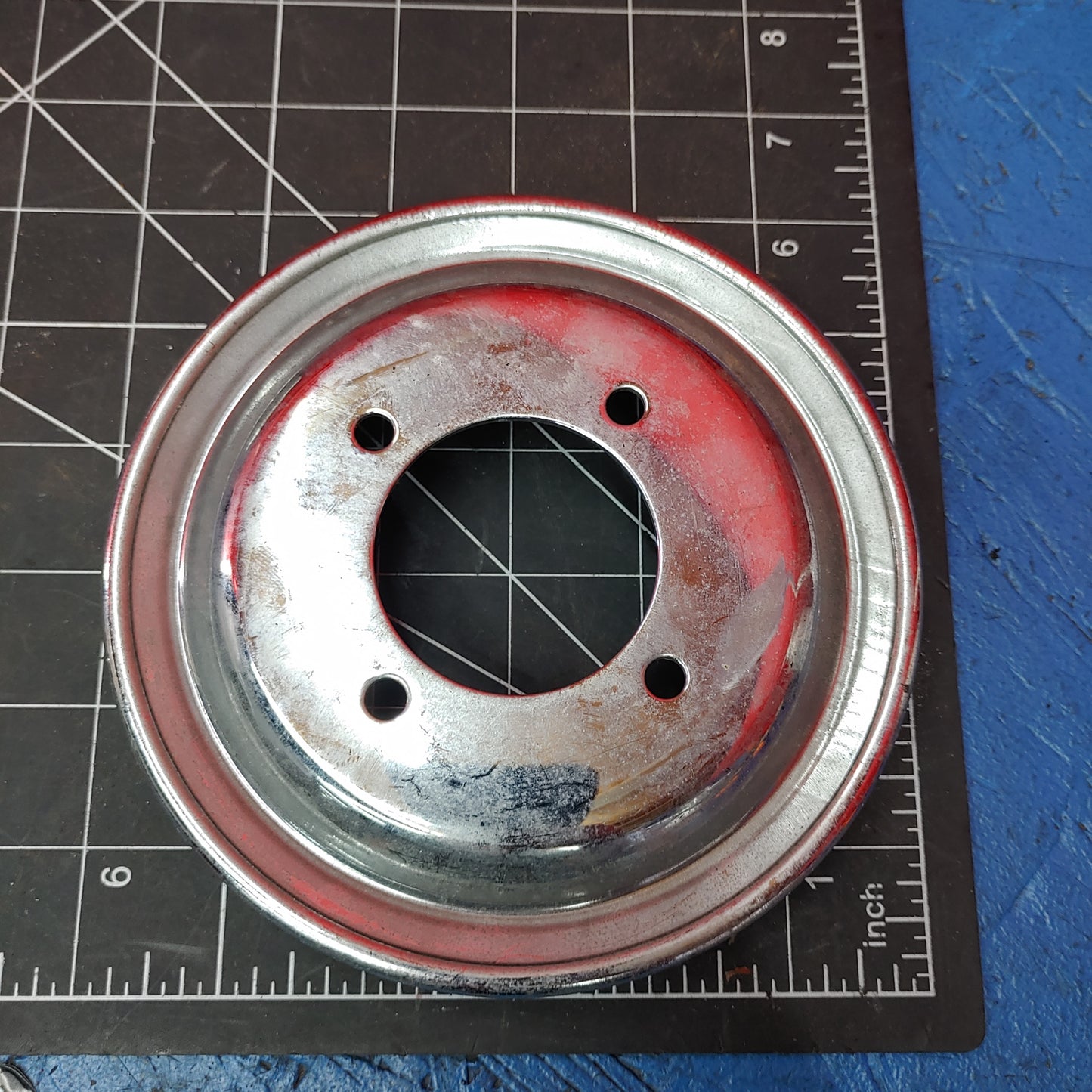 Eccentric Shaft A/C Compressor Drive Pulley Chrome  RX7 FC FC3S 86 - 91 Mazda S6B45/27