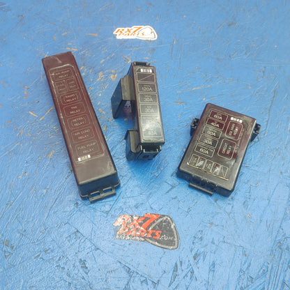 LHD, RHD Fuse Box Covers Lids Set of 3 Fans Battery Main  RX7 FD FD3S 93 - 02 Mazda S6b42/4